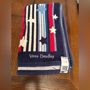 Vera Bradley Patriotic Stars and Stripes Towel new